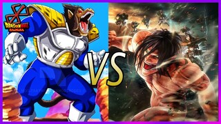 VEGETA OZARU vs EREN TITAN | #dragonball #shorts #attackontitan