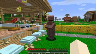 HEBI THỬ THÁCH 24 GIỜ CHẾ TẠO BÁNH PIZA TRONG MINECRAFT_1 NGÀY HEBI NẤU ĂN CHO D