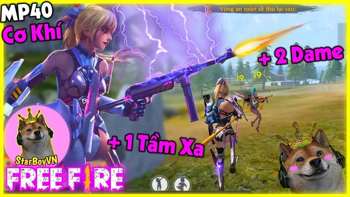 (Free Fire) Test Sức Mạnh MP40 Cơ Khí + Thiên Thần Chiến Tranh | StarBoyVN