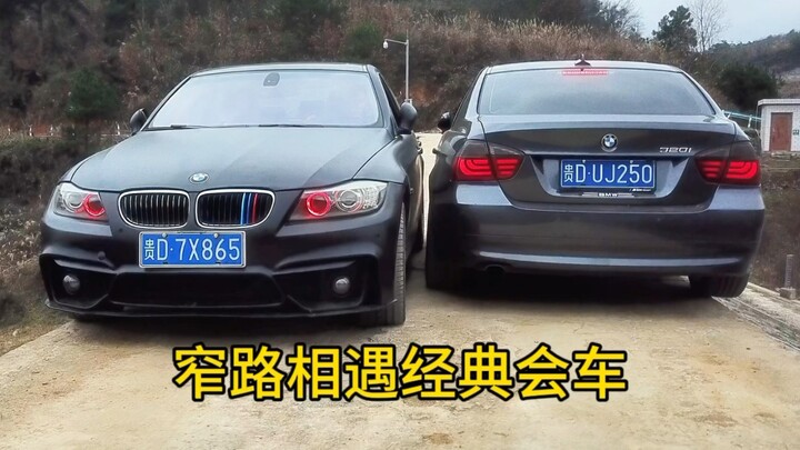 Two veteran drivers pull off a classic, edge-of-your-seat pass on a narrow road