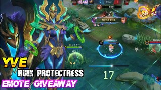 Emote Giveaway | Yve Ruin Protectress Gameplay - MLBB