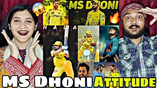 MS Dhoni Attitude Videos Reaction | Dhoni Attitude Moments | Reaction Bazar