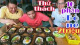 Mình Hiền food thử thách Thánh Ròm,ăn 10 phần Bò Né lTâm Chè Vĩnh Long