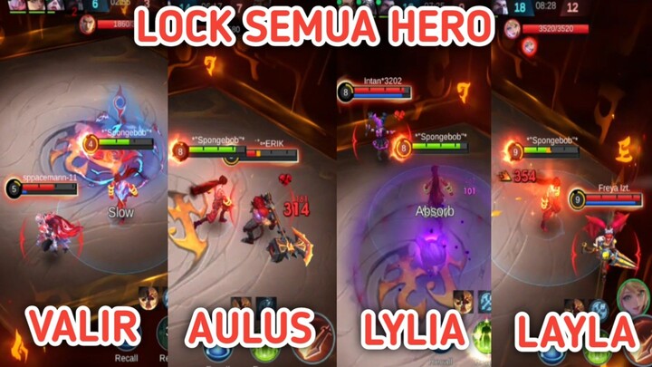 LOCK SEMUA HERO MUSUH , RATA SATU PER SATU !