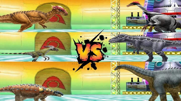 Dinosaur King Megalosaurus Therizinosaurus Apatosaurus V Pachycephalosaurus Deinonychus Pawpawsaurus