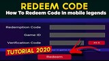 HOW TO REDEEM CODES IN MOBILE LEGENDS | [TUTORIAL 2020]