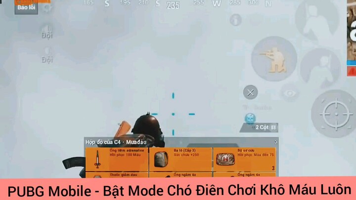 bật Mode chó điên chơi khô máu luôn game Pupg