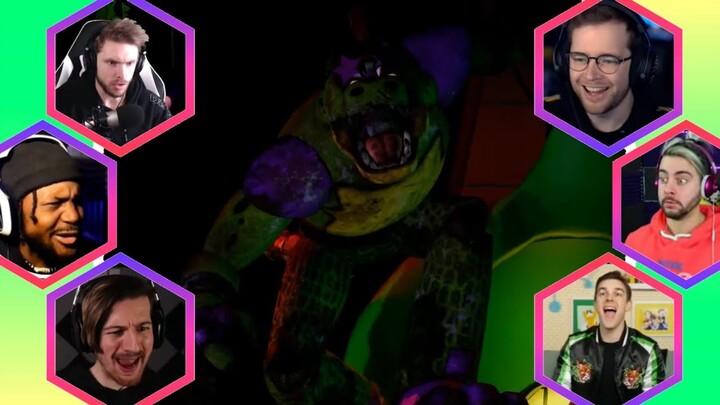 Gamers React to : Monty's Entrance [FNAF: Security Breach]