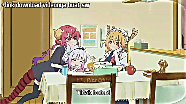 Cute Dame Kanna Chan   Story WhatsApp  Jedag Jedug Anime Kobayashi-san