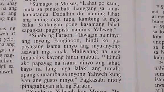 Pang Araw Araw na Talata.               Exodus 10:8-12