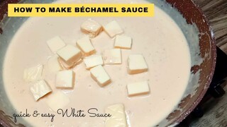 HOW TO MAKE QUICK AND EASY BECHAMEL SAUCE // WHITE SAUCE FOR LASAGNA OR MACARONI