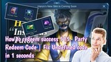How to redeem Success Redeem code in Mobile Legends | Fix error redeem code in 1 seconds
