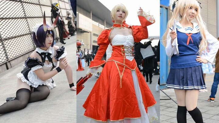 Triển lãm truyện tranh đom đóm Quảng Châu VLGO, gặp cô Saber trong COSPLAY đỏ! Siêu đẹp! Mức độ phục