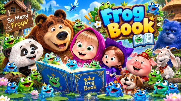🐸 Frog Book Gone Crazy! 😂💙 Masha & the Bear | So Many Frogs! Funny Cartoon Adventure
