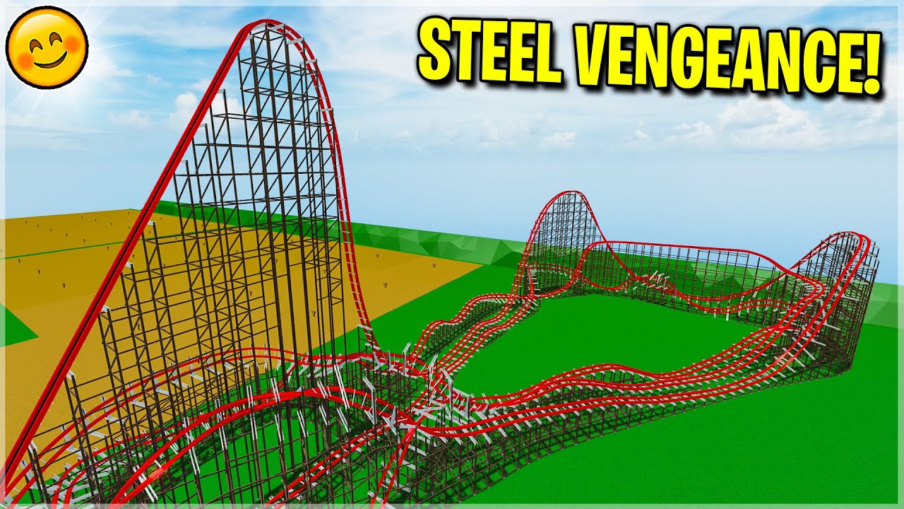 I Made STEEL VENGEANCE Theme Park Tycoon 2 BiliBili