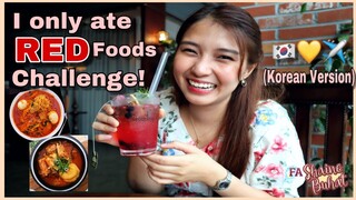 I ONLY ATE RED FOODS DURING MY KOREA LAYOVER! | FA Shaine Buhat