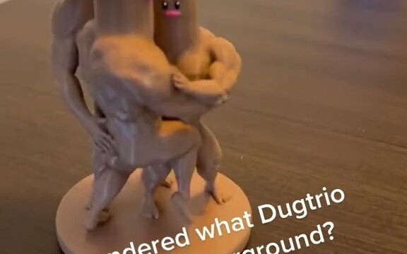 If the three Diglett brothers in Pokémon really looked like this...