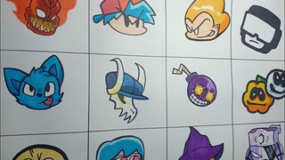 Drawing MOD FRIDAY NIGHT FUNKIN  Icons Character COOL