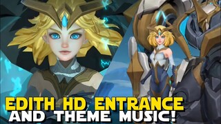 NEW MM TANK EDITH NOW HAS AN HD ENTRANCE AND THEME MUSIC LIKE NATAN! | TRANSFORMS TO A GIRL | MLBB