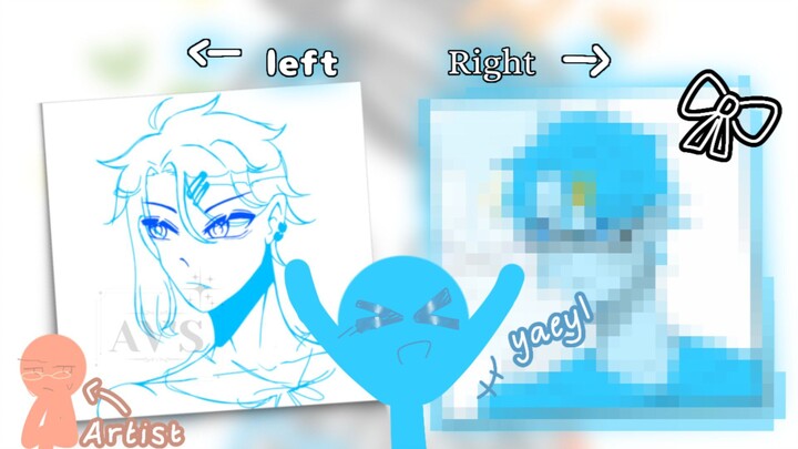 left right left go, stickman figure! ft. chefblue🔵👩🏻‍🍳|| SPEEDPAINT : Aleyayaaya