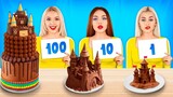 ชาเลนจ์อาหารช็อกโกแลต 100 ชั้น | สงครามอาหารกับของหวาน&ขนม! การแข่งสุดอลัง โดย RATATA BOOM