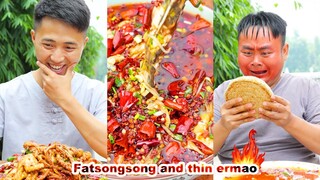 mukbang | Lobster | Yellow Spicy Ding | Squid | Bobo Chicken | Belly Pork | funny mukbang