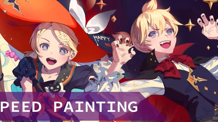 SPEED PAINTING สุขสันต์วันฮาโลวีนกับ