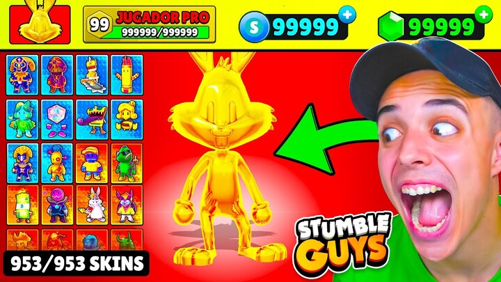 ENCONTRÉ la CUENTA con TODAS LAS SKINS de STUMBLE GUYS!😱 *única*