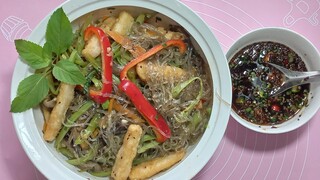 cách làm. miến dong hấp tộ. đơn giản dể làm.
