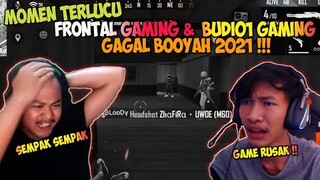 REAKSI TERLUCU FRONTAL GAMING DAN BUDI01 GAMING GAGAL BOOYAH (TOO SOON) FREE FIRE-BATTLEGROUND