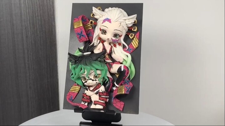 DAKI & GYUTARO được làm bởi đất sét｜Nhân vật Kimetsu no Yaiba