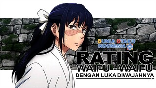 RATING WAIFU WAIFU DENGAN LUKA DIWAJAHNYA