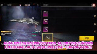 FREE FIRE | NHẬN FREE SKIN SÚNG TÙY CHỌN NÀY - SKIN M1887 ĐỊA CHẤT MỚI FREE NHƯNG LẠI 5K KIM CƯƠNG