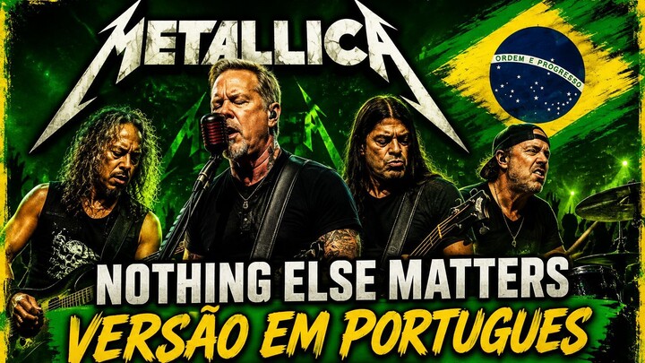 Metallica NOTHING ELSE MATTERS versão EM PORTUGUÊS 🇧🇷 |  – ai cover latino pt br🔥 Metal Dublado
