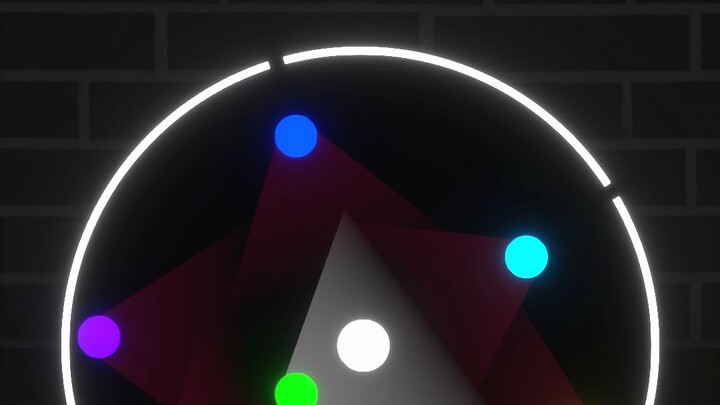 لا يمكن للكرة البيضاء التحرك عندما يتم النظر إليها، فأي من الكرات الصغيرة يمكنها الهرب؟