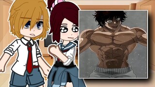 Baki classmates react to Baki Hanma || Baki Charecters React To Baki Hanma || Gacha React