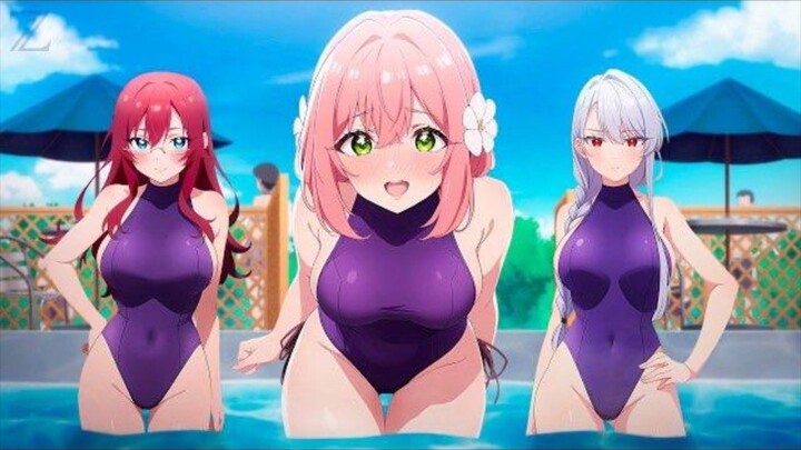 Three girls swimming pool 😛‼️