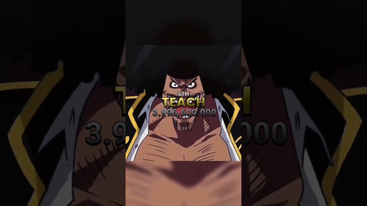 Top 10 Highest Bounties in One Piece