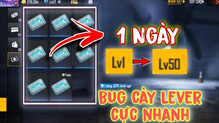 Free Fire | Mẹo Cày Lever nhanh nhất | Top 5 bug & trick free fire | Báo Hồng Gaming