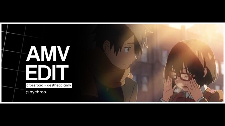 Anime buatan makoto shinkai cuy😋 - crossroad [AMV] Aesthetic