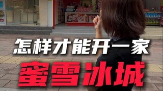 开一家蜜雪冰城怎么样？