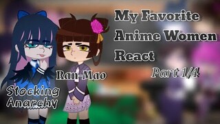 My Favorite Anime Women React// SHIPS// Black Butler/ Panty And Stocking With Garterbelt// 1/4