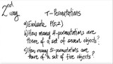 2nd/2ways: r-Permutations
