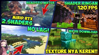 2 SHADER MIRIP RTX MCPE 1.18 TERBAIK | Shaders realistic dan Shaders ringan | shaders mcpe 1.18