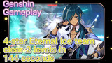 [Genshin  Gameplay] 4-star Eternal Ice team, clear 2 levels in 144 seconds