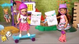 Barbie Chelsea Doll Babysits Funny Pets - Learn About Caring for Animals