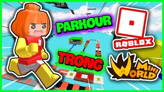 KAMUI THỬ THÁCH 24H SỐNG TRONG ROBLOX | KHÁM PHÁ PARKOUR ROBLOX TRONG MINI WORLD SẼ NHƯ THẾ NÀO?