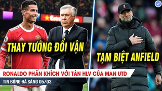 TIN BÓNG ĐÁ 5/3 | Ronaldo phấn khích với tân HLV MU, Klopp dứt tình quyết rời Liverpool