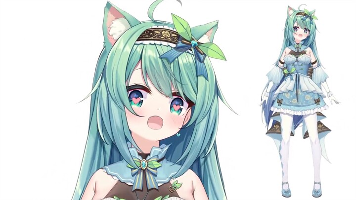 [live2d model display] If a leaf cannot grow beautiful girl's cat ears, it is not a good leaf