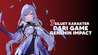 Semua Siluet dari 7 Karakter Genshin Impact